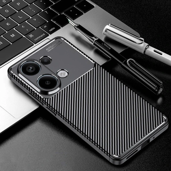 Vendas Xiaomi Redmi Note 13 Pro 4G Kılıf Zore Negro Silikon Kapak + Cam Ekran Koruyucu - 4
