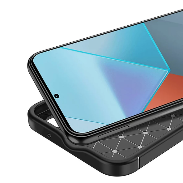 Vendas Xiaomi Redmi Note 13 Pro 4G Uyumlu Kılıf Deep Dizayn Auto Focus Tasarım Karbon Görümlü Kapak - 6