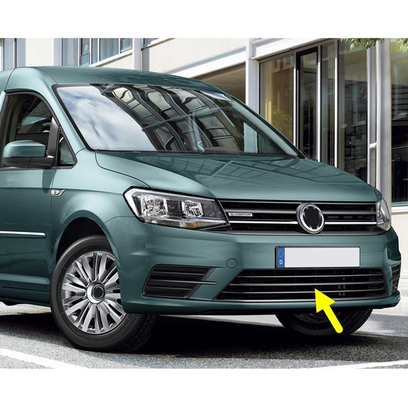 VW Caddy 2016-2020 Ön Tampon Alt Izgara Siyah Tip Kromsuz 2K5853677