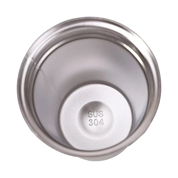 Sunup Paslanmaz Çelik 380 Ml Vakumlu Kapaklı Termos Kupa Oto Araç Tipi Kamp Termosu 6-12 Saat Sıcak Soğuk Termos - 3