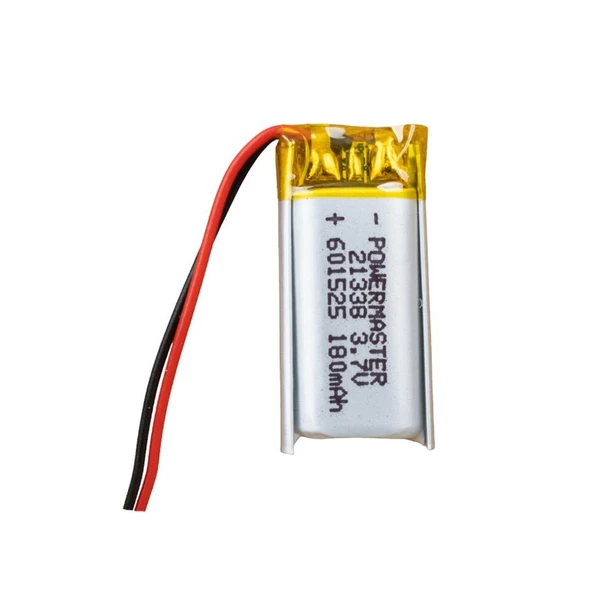 Powermaster 60x15x25 mm 3.7 Volt 180 Mah Lityum Polimer Pil Akıllı Saat Kulaklık Pili Şarjlı Pil