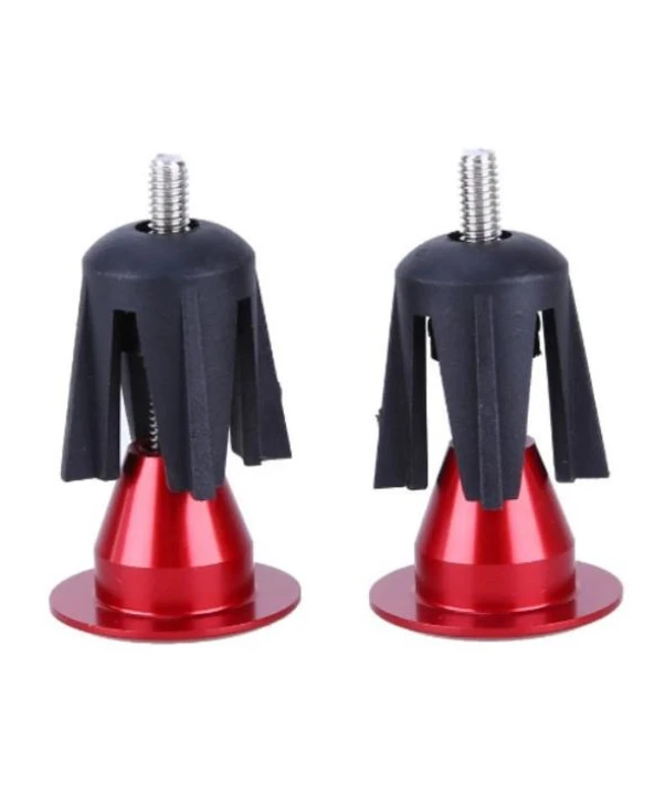 İmpact Alüminyum Vidalı Bisiklet Gidon Tıpası - HD-B11 Kırmızı - Resim 3