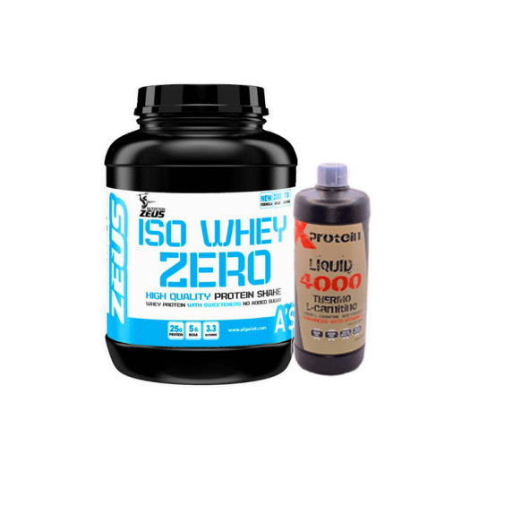 Zeus Nutrıtıon Iso Whey Zero Protein Tozu 2300Gr Muzlu + Xprotein 1000ML L-carnitine Hediye ! - 1