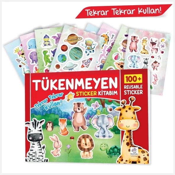 Tükenmeyen Sticker Kitabım (100+ Tekrar Tekrar Kullanılabilen Sticker)