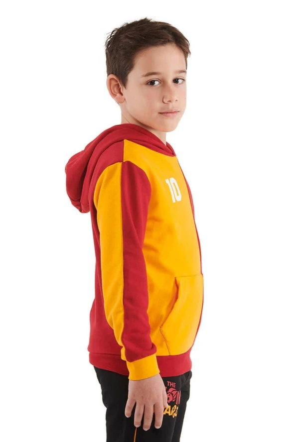 Galatasaray Orijinal Metin Oktay Kapüşonlu Çocuk Sweat Hediyelik Ahşap Kutulu - 5