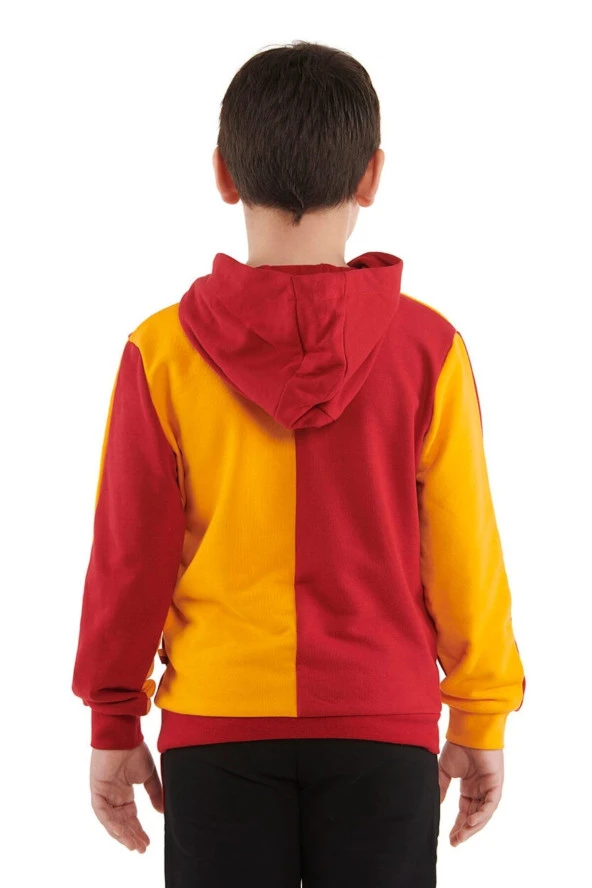 Galatasaray Orijinal Metin Oktay Kapüşonlu Çocuk Sweat Hediyelik Ahşap Kutulu - 4