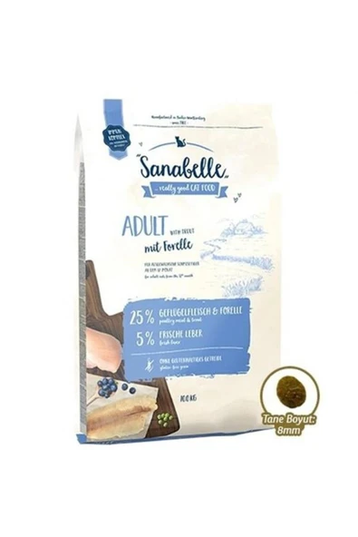 Sanabelle Kedi Maması Alabalıklı Tahılsız Yetişkin 10 Kg