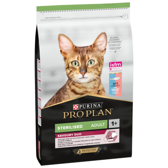 Proplan Sterilised Savoury Duo 10Kg Morina Ve Alabalıklı Kısırlaştırılmış Kedi Maması