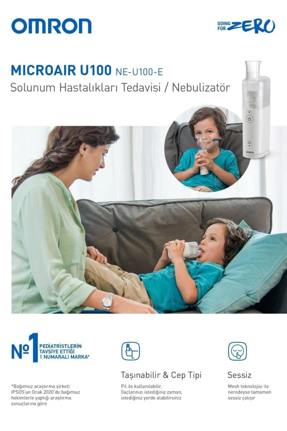 OMRON Microair U100 Taşınabilir Mesh Nebülizatör