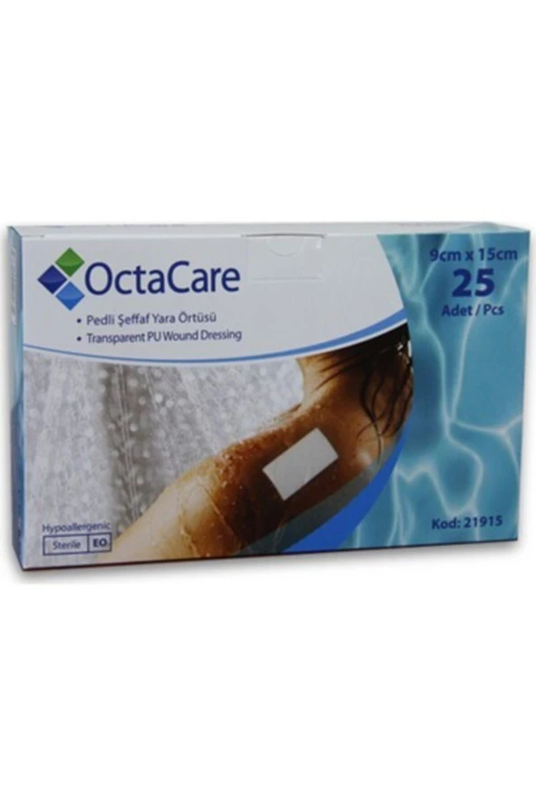 OCTACARE Pedli Şeffaf Yara Örtüsü 9x15 cm