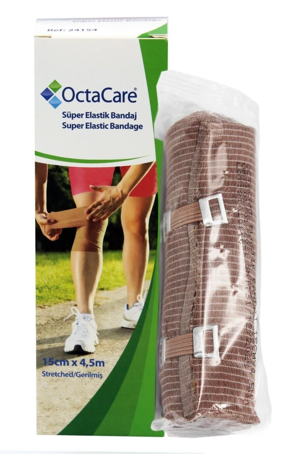 OCTACARE Süper Elastik Bandaj 15x4,5cm