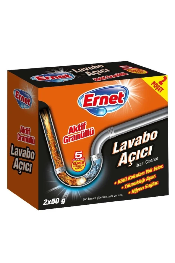 Lavabo Açıcı Granül 2x50 G