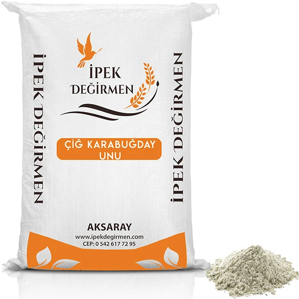 İpek Değirmen 25 KG Glutensiz Çiğ Karabuğday Unu Greçka Unu