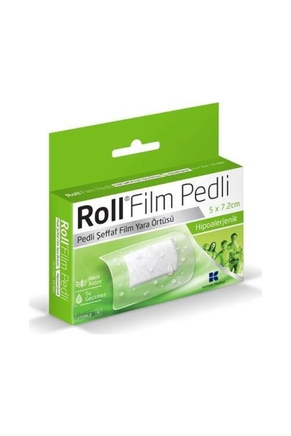 Film Pedli 5x7.2 Cm 50lı Steril Yara Örtüsü Su Geçirmez