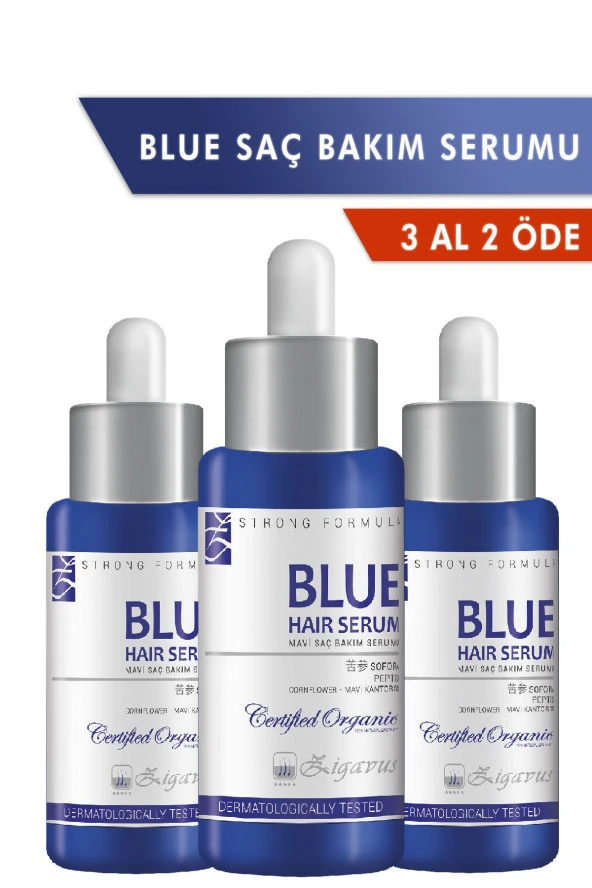 Blue Saç Bakım Serumu 3x33 ml (3 al 2 öde) - Mavi Su 8699349130855