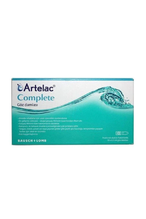 Artelac Complete Göz Damlası 30x0,5 Ml