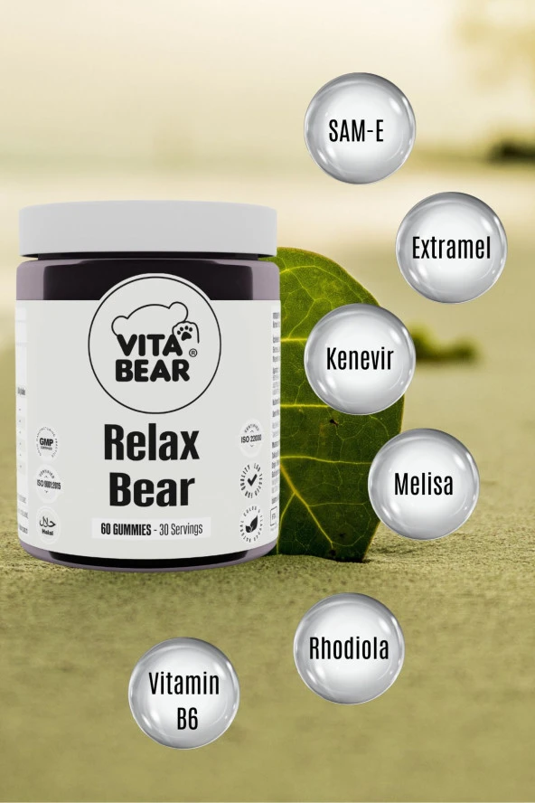 Relax Bear Stres, Kaygı, Endişe Ve Üzüntü Giderici Rahatlatıcı Gummy Vitamin