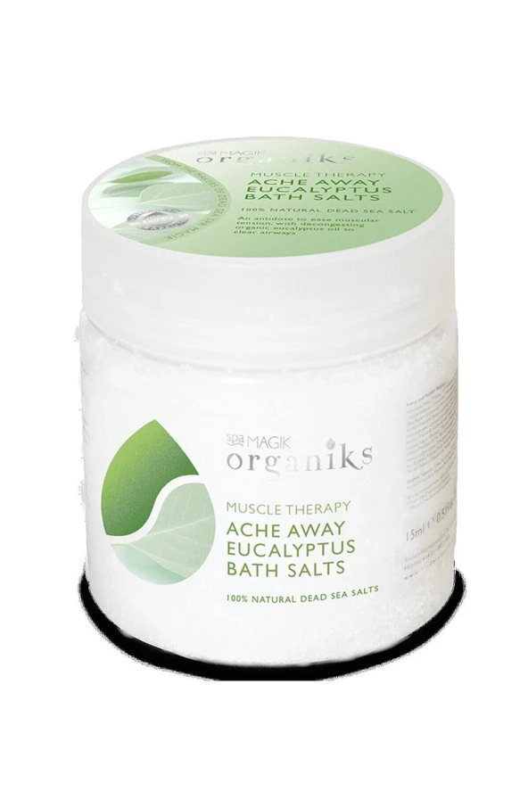 Organiks Ache Away Eucalyptus Bath Salts 550g