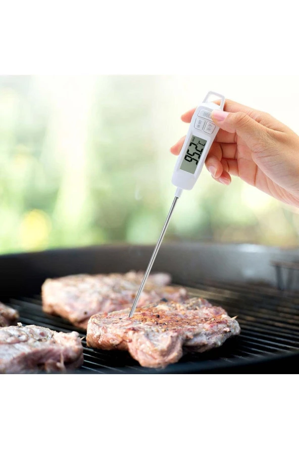 Vzn TP400 Termometre Sıvı Gıda Et Su Yiyecek Sıcaklık Ölçer