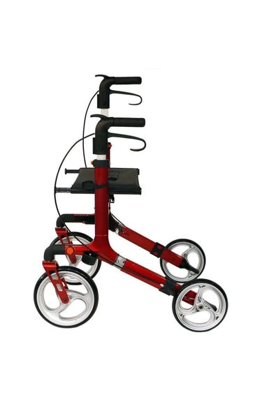 Poylin P888 Ultra Lüks Rolatör Kırmızı - Titanyum Gri - 3