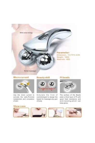 3D Massager Bilyalı Sıkılaştırılı Masaj Aleti - 3