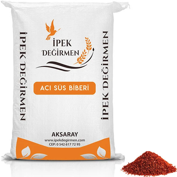 İpek Değirmen 500 GR Acı Pul Süs Biber Yemeklik Baharat İştah Arttırır