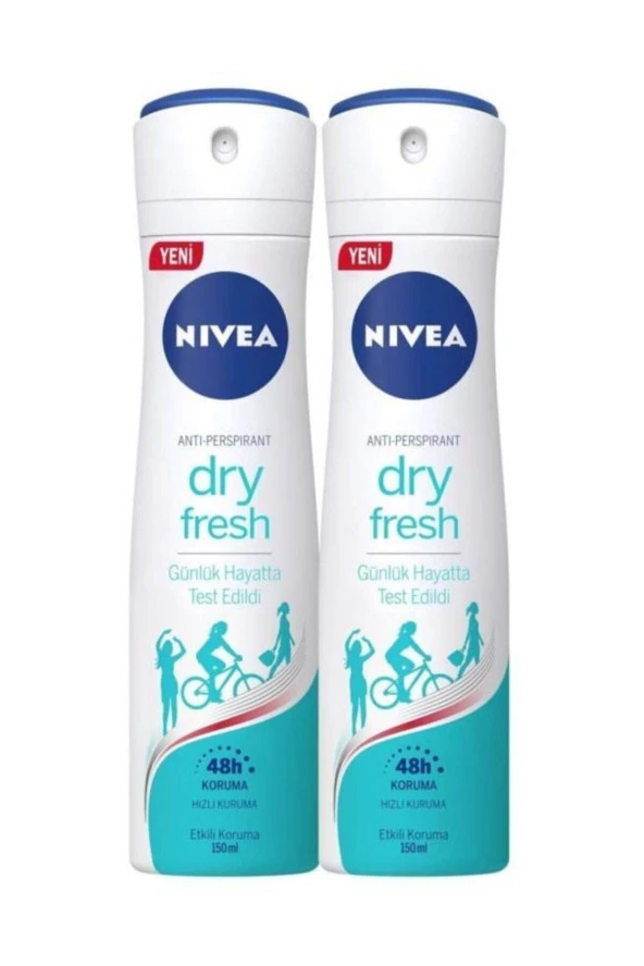 Nivea Dry Fresh Kadın Sprey Deodorant 150 ml 563338777