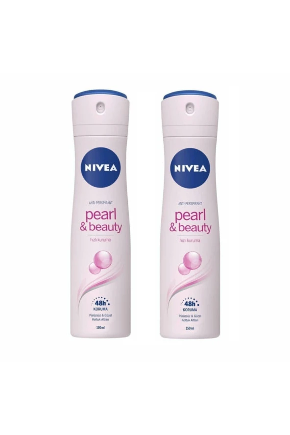Nivea Pearl & Beauty Hızlı Kuruma Kadın Deodorant 2 X 150 Ml