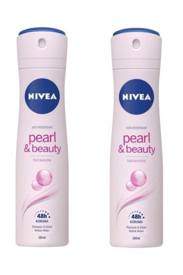 Nivea Beauty Pearl Inci Özleri Sprey Deodorant 150 Ml Kadın 2'li Set