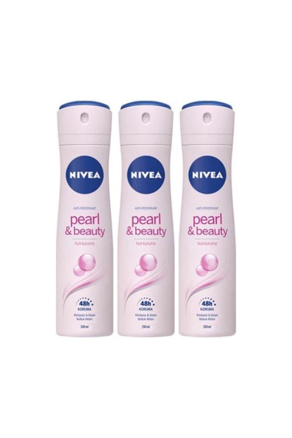 Nivea Pearl & Beauty 150 ml Deodorant X 3