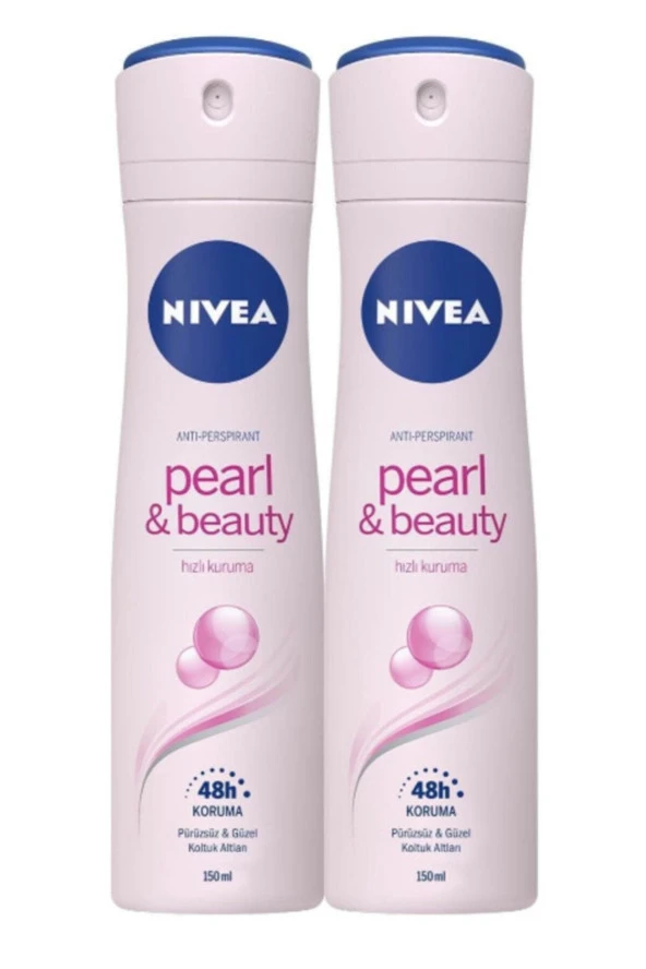 Nivea Pearl & Beauty Kadın Deodorant 150 Ml X 2 Adet