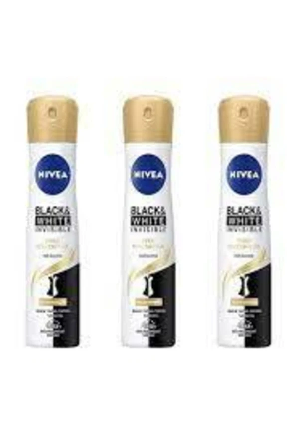 Nivea Deodorant Black & Whıte Invısıble Ipeksi Pürüzsüzlük Women 150 ml X 3 Adet