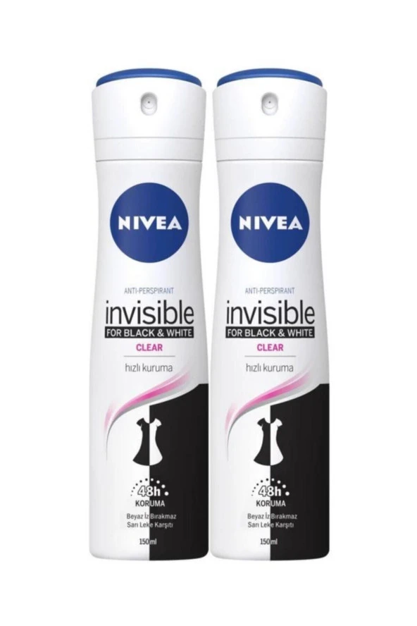 Nivea Invısıble Black&whıte Sprey Deodorant 150 Ml Kadın