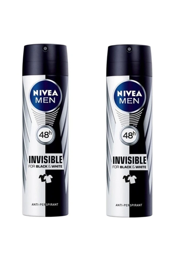 Nivea Invisible Black & White Original Power Erkek Deodorant 150 Ml X 2 Adet