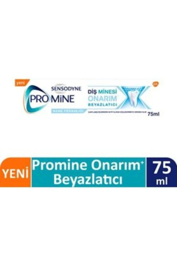 Sensodyne Promine Diş Minesi Onarım Beyazlatıcı Diş Macunu 75 Ml X 2 Adet