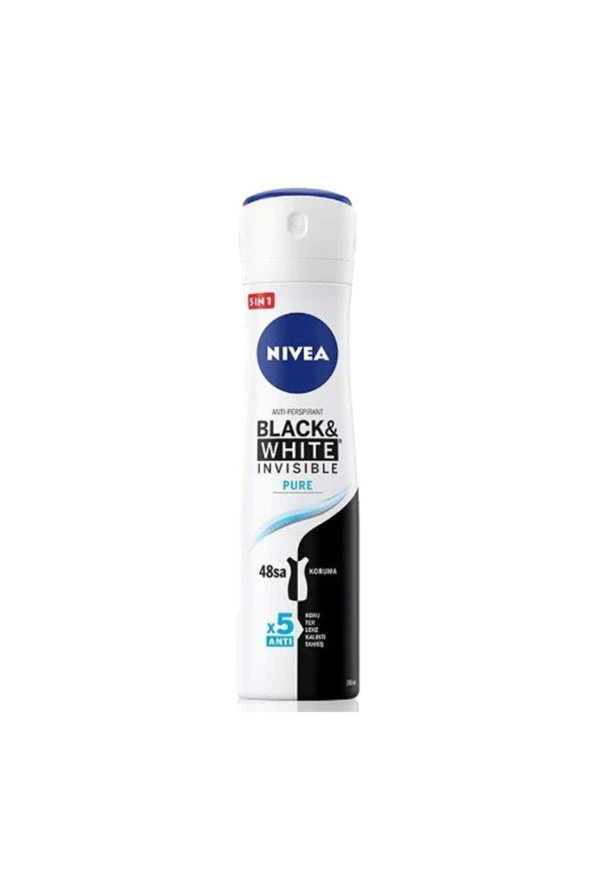 Nivea 2 Adet Invisible Black & White Pure Kadın Deodorant Sprey 150 Ml - 2