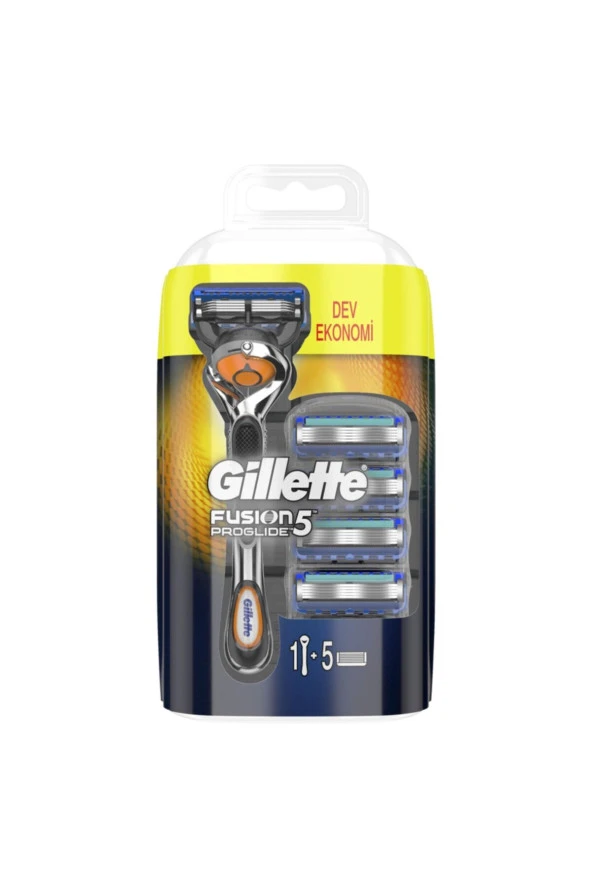 Gillette Fusion Proglide Tıraş Makinesi + 4'lü Tıraş Bıçağı Set