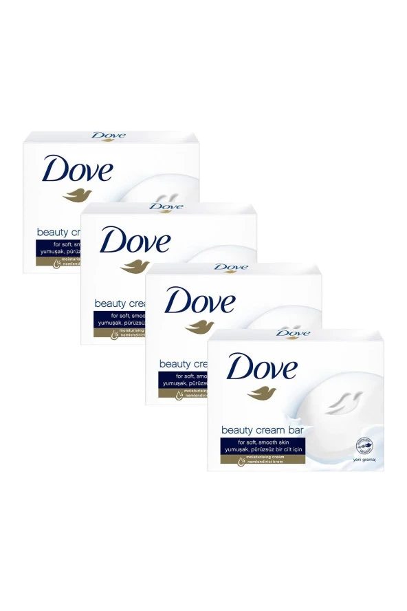 Dove Beauty Cream Bar Katı Güzellik Sabunu Original Nemledirici Etkili 90 G X4 Adet - 2