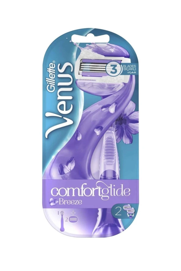 Gillette Venus Venus Comfortglide Breeze Kadın Tıraş Makinesi 2 Yedekli X 2 Adet