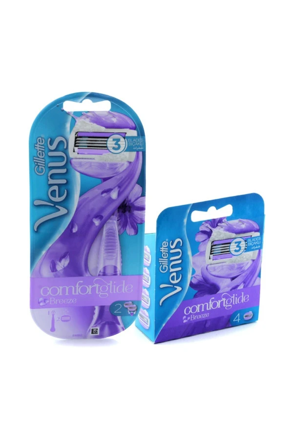 Gillette Venus Venüs Breeze Tıraş Makinesi + 4 Yedek Başlık