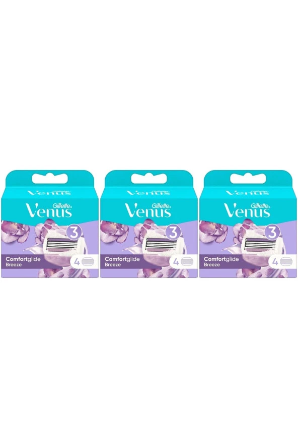 Gillette Venus Comfortglide Breeze 12 li Yedek Başlık (4x3) - 2