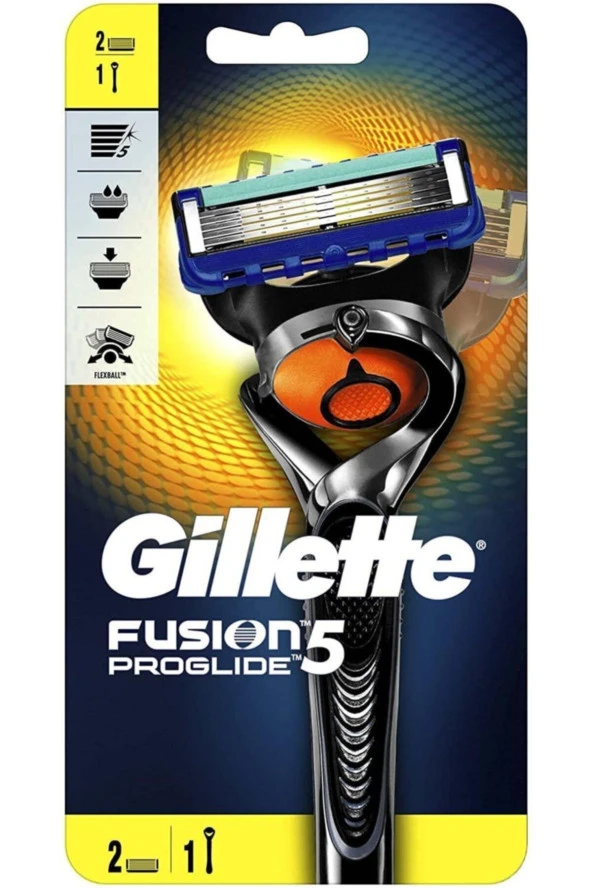 Gillette Fusion Proglide Flexball Tıraş Makinesi ( 2 Yedek)