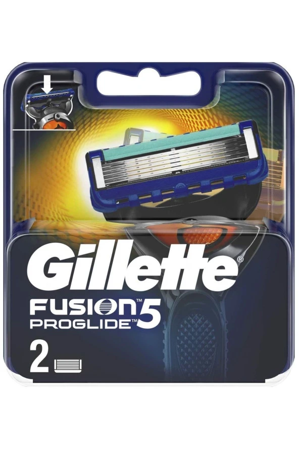 Gillette Fusion 5 Proglide 2'li Yedek Bıçak + Proglide Flexball Makine 1 Yedekli - 2