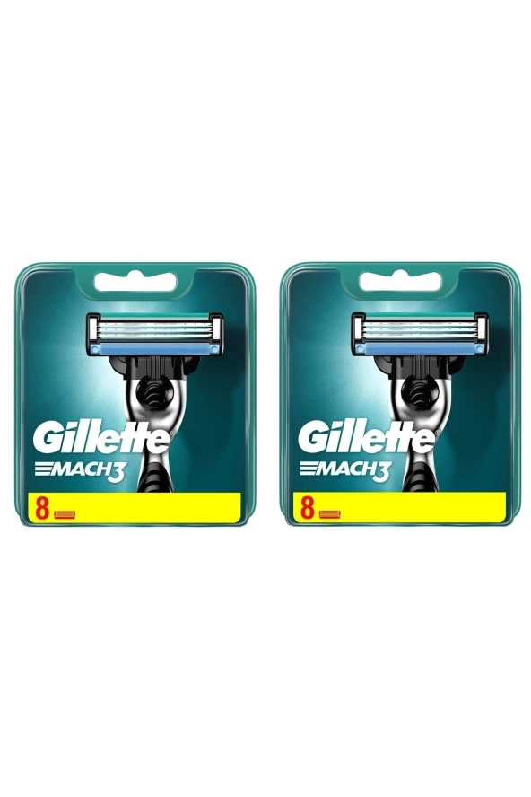 Gillette Mach 3 Yedek Tıraş Bıçağı 8'li X 2 Paket