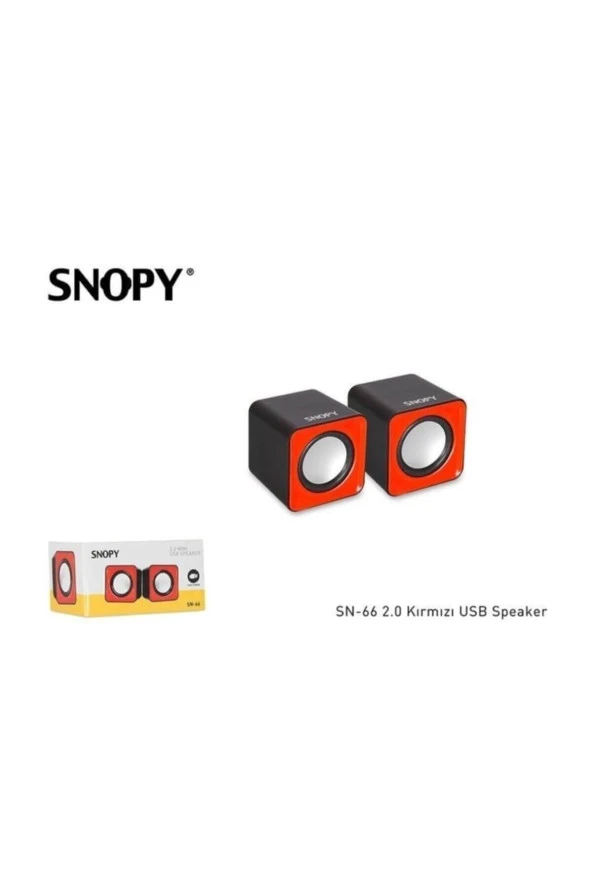 Snopy SN-66 2.0 USB Speaker Kırmızı