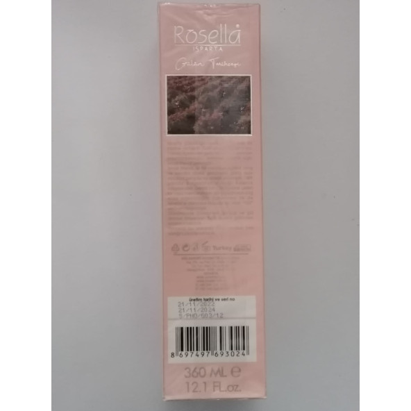 Rosella %100 Doğal Gülsuyu 360ML - 3