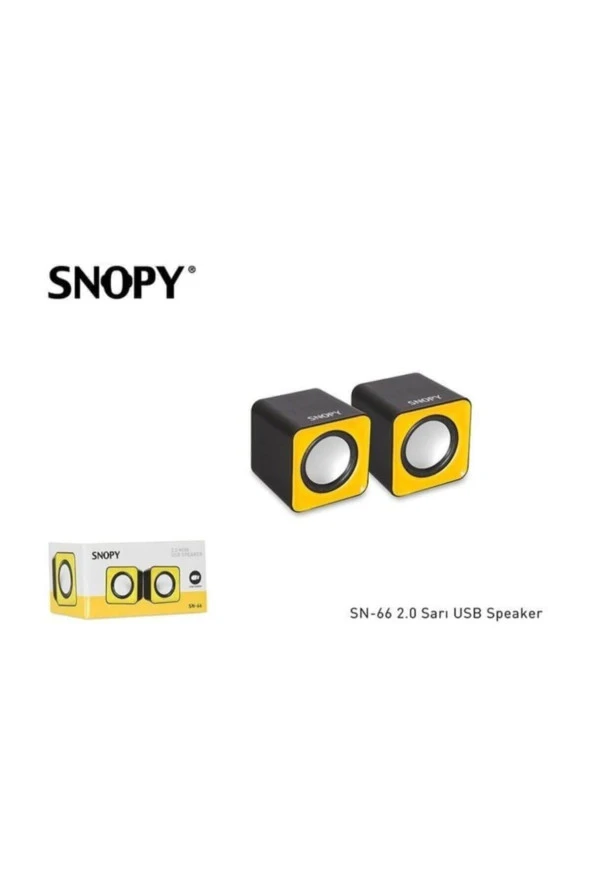 Snopy SN-66 2.0 USB Speaker Sarı