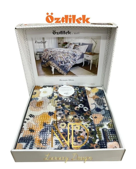 Özdilek Çift Kişilik Ranforce Nevresim Takımı Rosebud Sarı - 2