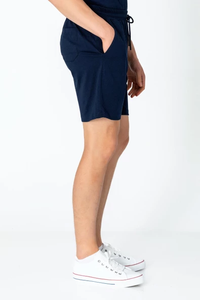 Erkek Fit Kalın Penye Rahat Sade Klasik Şort - 10