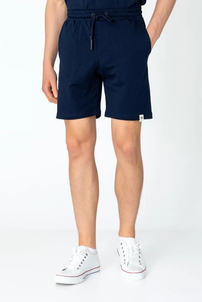 Erkek Fit Kalın Penye Rahat Sade Klasik Şort - 11